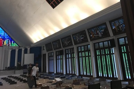 Un terremoto danneggia una Fondazione